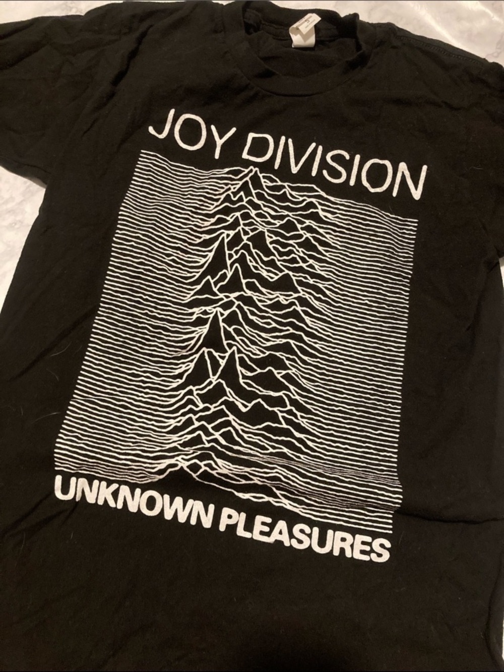 Joy Division Unknown Pleasures Black Graphic Tee